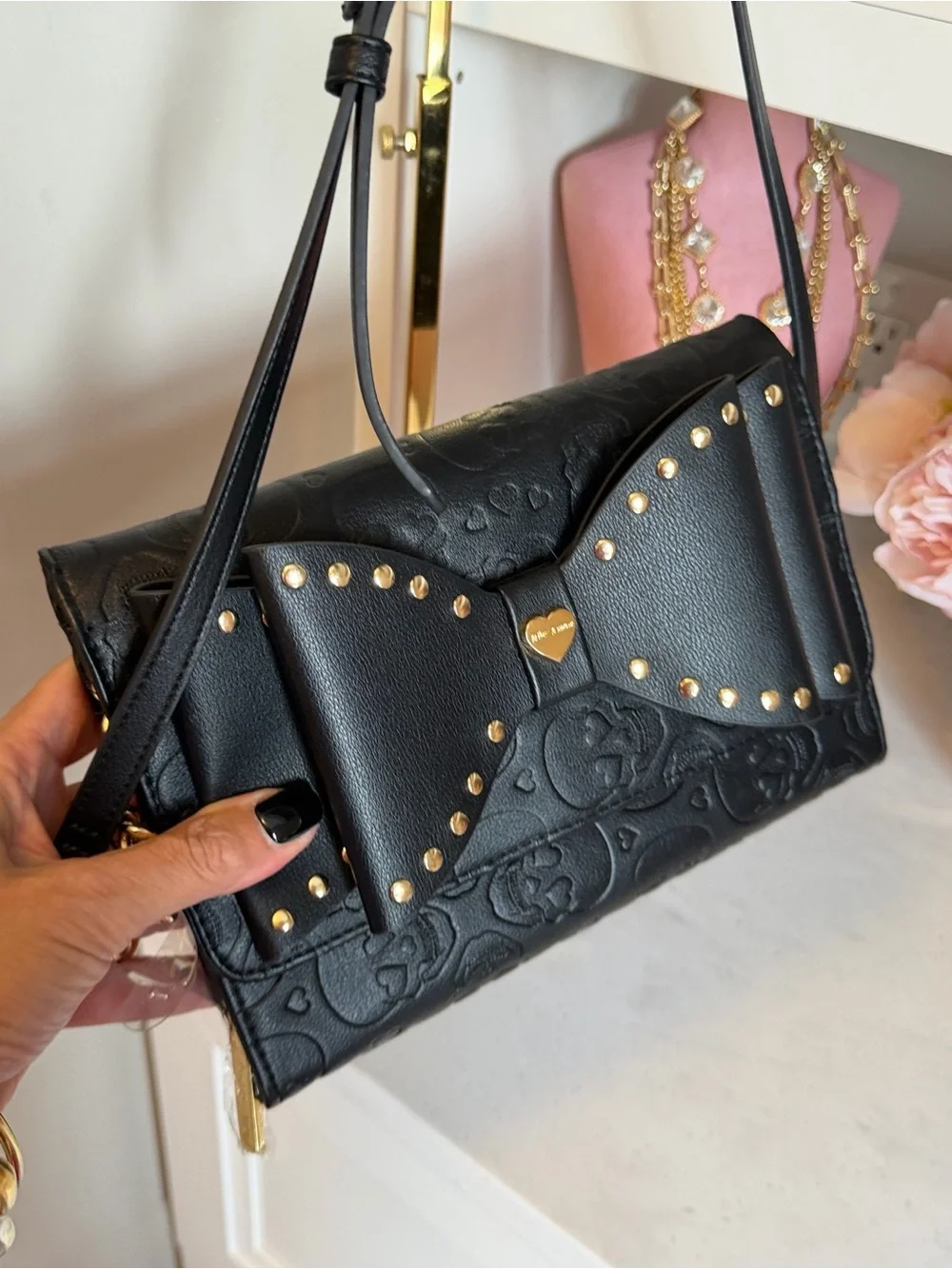 Betsey Johnson structured crossbody